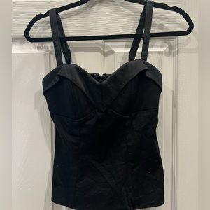 Vixen by Micheline Pitt black maneater top size small